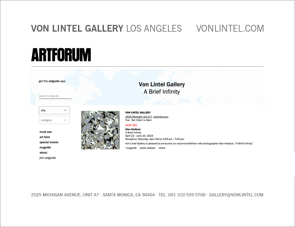 Von Lintel Gallery Los Angeles