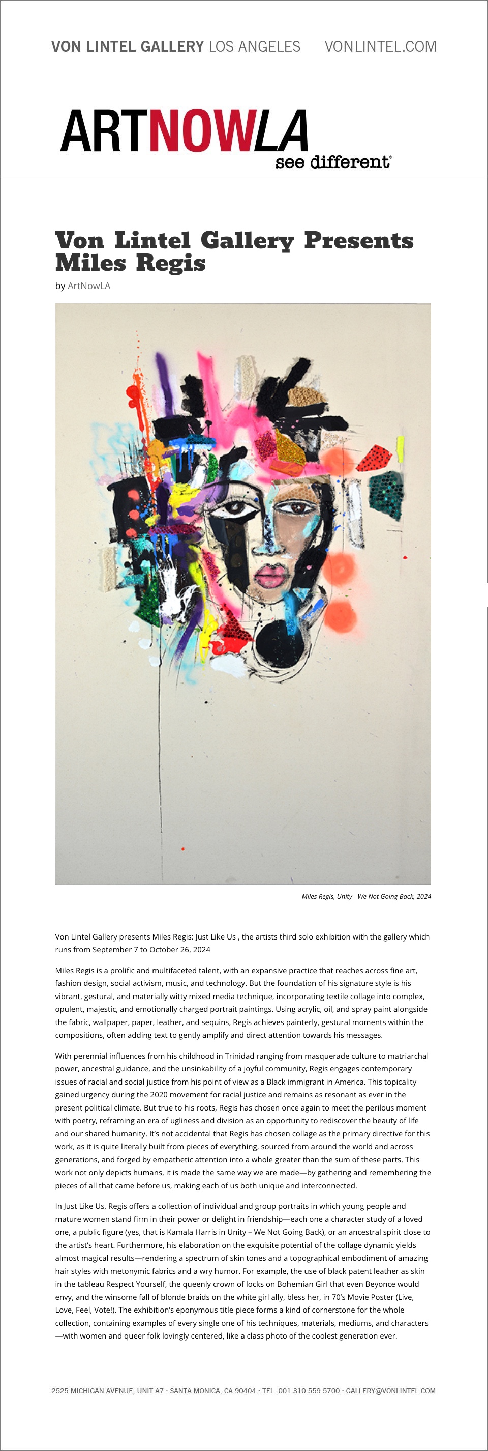 Von Lintel Gallery Los Angeles