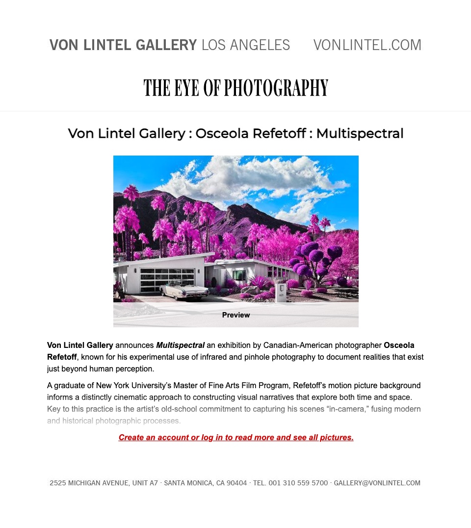 Von Lintel Gallery Los Angeles